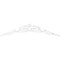 Ekena Millwork Pitch Baile Architectural Grade PVC Gable Pediment, 36"W x 7 1/2"H x 1"P (5/12) GPP036X008X100BAI - alternate 5